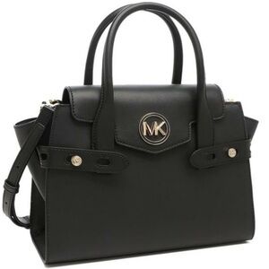 MICHAEL KORS
Carmen Medium Faux Leather Belted Satchel Black Color